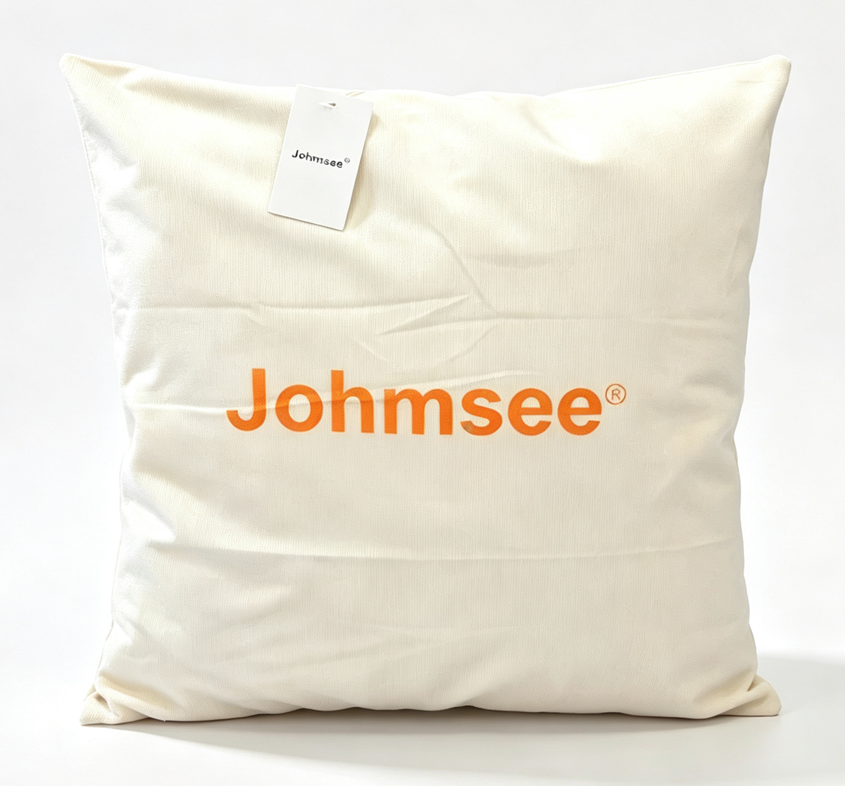 Johmsee Soft Smooth Throw Pillow, White Cushions Premium Breathable Rectangular Decorative Pillow for Bedroom Sofa Home Decor